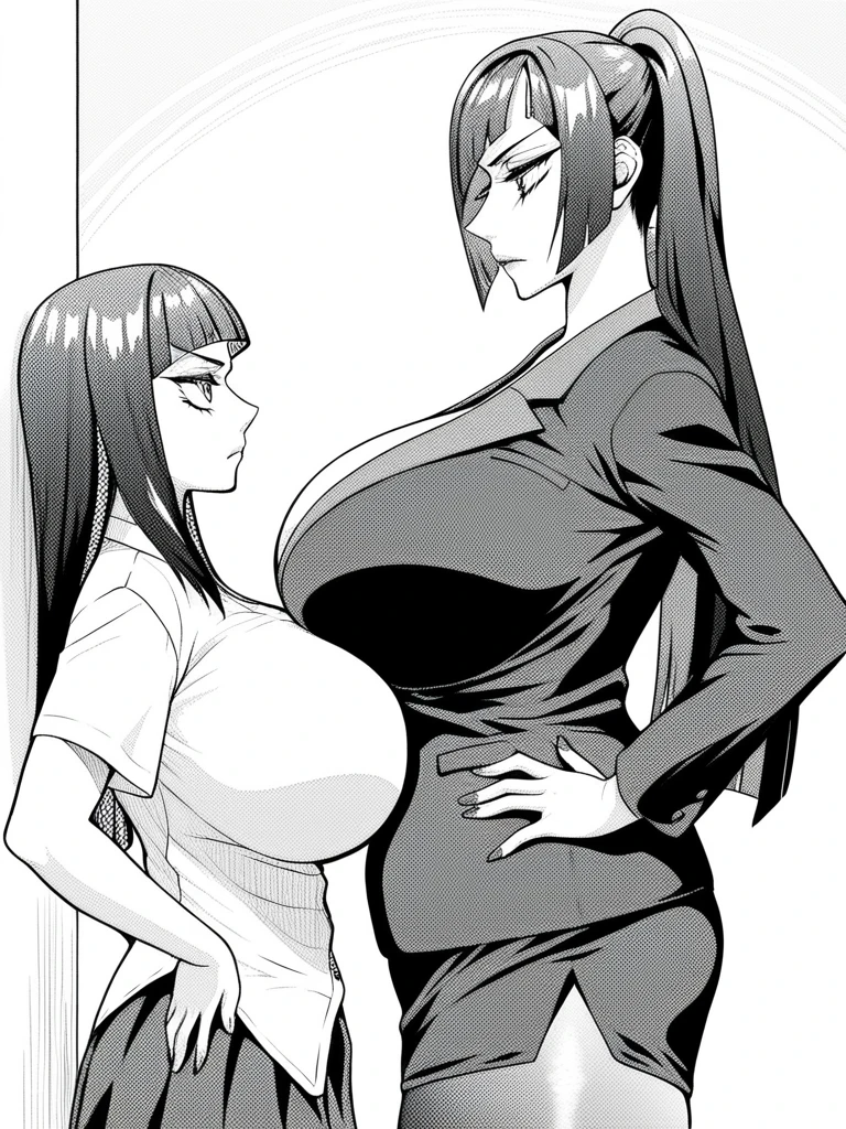 plump mother with glasses
