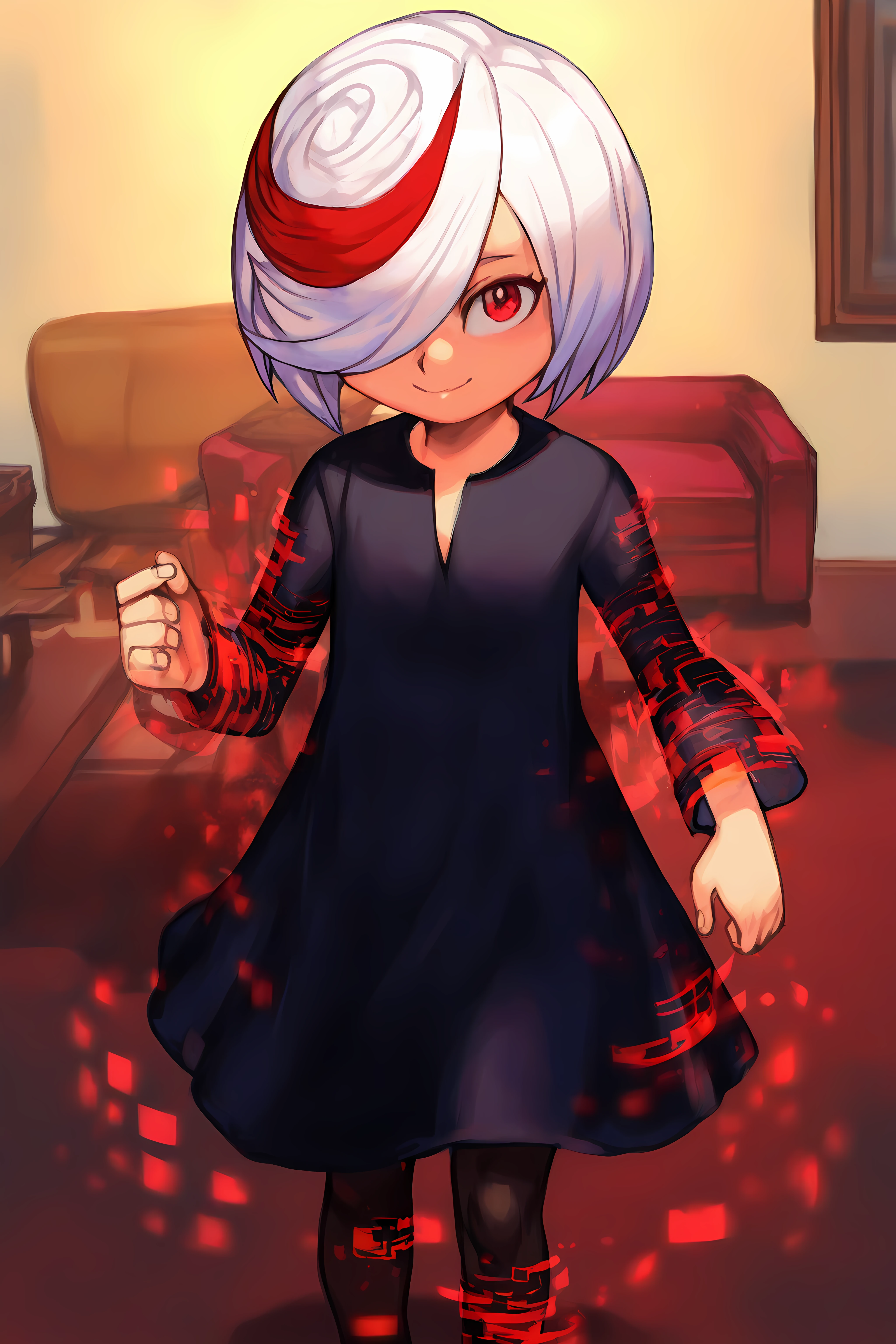 masterpiece, best quality, newest, 1girl, solo, { |female child},
{redsage, short hair, white hair, red hair, multicolored hair, hair over one eye, red eyes, black dress, long sleeves|bluesage, short hair, white hair, blue hair, multicolored hair, hair over one eye, blue eyes, white dress, long sleeves},
digital dissolve, pantyhose, mary jane,
{standing|standing|standing|sitting|indian style|wariza|walking|jumping},
{smile|frown|laughing|embarrassed|grin|crying},
{classroom|forest|city|living room|bedroom|park},
{ |made in abyss|onii-chan wa oshimai!|abmayo|dagasi|yoneyama mai|ebifurya|itomugi-kun|ruu /(tksymkw/)|blade /(galaxist/)|ixy|hungry clicker|hoshino fuuta|skidoo|konnyaku /(kk-monmon/)|sunhyun|mochikushi|mukanata|lunacle|muneyuki|bagelbomb|waterring|sarena|torino aqua|daikinbakuju|sweetonedollar|skeleion|himitsu /(hi mi tsu 2/)|milkshakework|aak|moyachii|agwing86|longcloud|shuru y|sakimichan|tsubasa tsubasa|actualekusu}