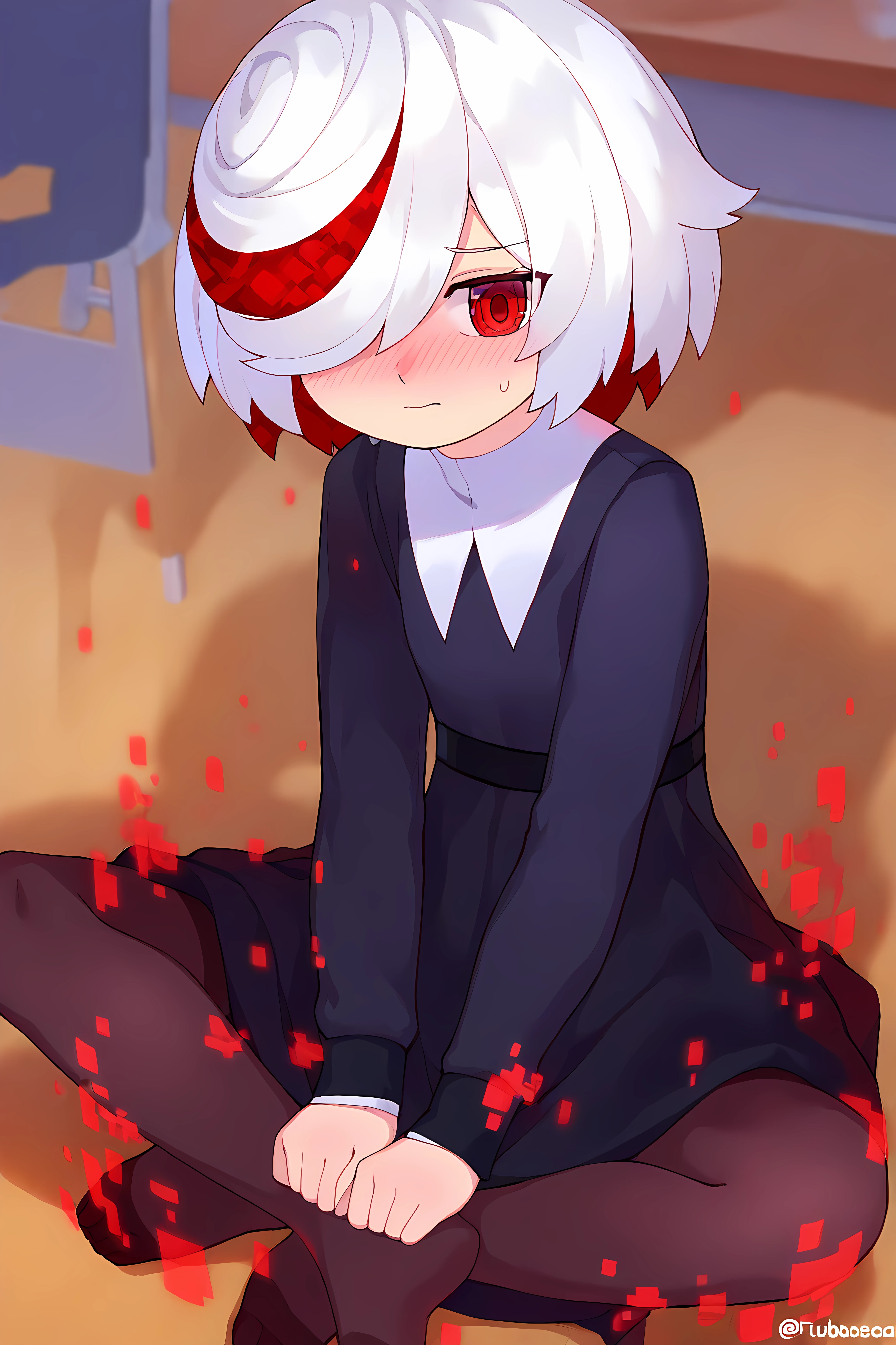 masterpiece, best quality, newest, 1girl, solo, { |female child},
{redsage, short hair, white hair, red hair, multicolored hair, hair over one eye, red eyes, black dress, long sleeves|bluesage, short hair, white hair, blue hair, multicolored hair, hair over one eye, blue eyes, white dress, long sleeves},
digital dissolve, pantyhose, mary jane,
{standing|standing|standing|sitting|indian style|wariza|walking|jumping},
{smile|frown|laughing|embarrassed|grin|crying},
{classroom|forest|city|living room|bedroom|park},
{ |made in abyss|onii-chan wa oshimai!|abmayo|dagasi|yoneyama mai|ebifurya|itomugi-kun|ruu /(tksymkw/)|blade /(galaxist/)|ixy|hungry clicker|hoshino fuuta|skidoo|konnyaku /(kk-monmon/)|sunhyun|mochikushi|mukanata|lunacle|muneyuki|bagelbomb|waterring|sarena|torino aqua|daikinbakuju|sweetonedollar|skeleion|himitsu /(hi mi tsu 2/)|milkshakework|aak|moyachii|agwing86|longcloud|shuru y|sakimichan|tsubasa tsubasa|actualekusu}