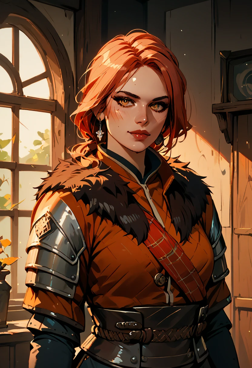 portrait of a woman with horns holding a pistol gun, tiefling, dnd portrait of a tiefling, tiefling female gunslinger cowboy outlaw, tiefling from d & d, attractive tiefling druid, alluring tiefling druid, tiefling rogue, blue tiefling, tiefling bard, cosmic tiefling d&d, dnd character art portrait, dnd character concept portrait. cute young adult alluring light red skin blonde hair, and red horns. Old western style, cowboy outlaw