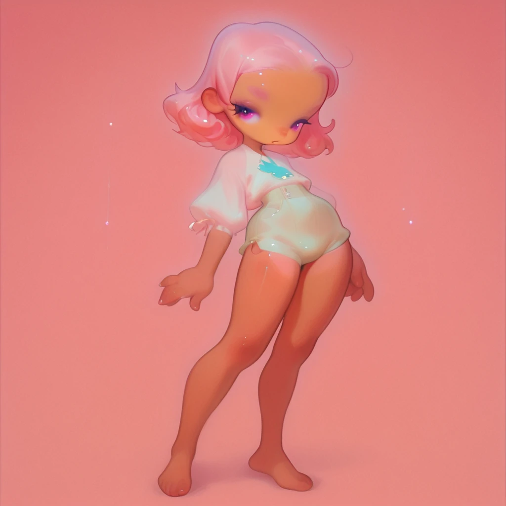 youtuber girl,(((1 girl))),((extremely cute and beautiful green curly-haired girl)), (short breasts:1.4),(((green curly hair:1.35,very curly hair,colored inner hair,ear breathing,shorth hair))),(((greeneyes:1.3))),intricate eyes,beautiful detailed eyes,symmetrical eyes,((fatter)),(((shining skin:1.5,shining skin: 1.5,skin tanned,shining skin,very shining skin,shinny body,plastic glitter skin,exaggerated shining skin,brightened skin,wet legs))),delicate and detailed fingers,body detailed,human hands,(face detailed), cute,slutty,seducer,Erotic,(((nsfw))), zetai ryouiki,revealing clothing,show the skin,((rave mini skirt,visible thong straps,loose white blouse with pop art print)),((wetclothes,complex outfit,complex clothing)), (dynamic pose:1.0),embarrased,(centred,scale to fit dimensions,rule of thirds), cyberpunk city by the sea at night, with bright neon signs and dark clouds and storm puddles, scenario:1.25, high resolution, sharp focus, (ultra detaild, extremely detaild), (photorealistic art:1.37),(extremely detaild CG unity 8k wallpaper),((tema de fundo synthwave)),(((swirly vibrant colors))),(intricate background),(work of art),(best qualityer)