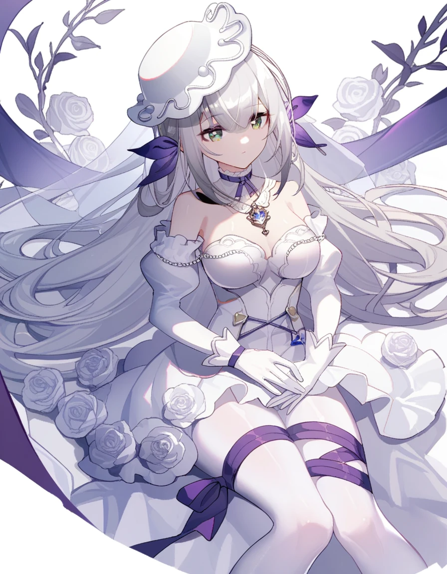 (Masterpiece), (art work), (Amazing work), (Detailed eyes), (Delicate skin), (heterochromatic eyes), (Multicolored), (Short white hair with bangs), (Sparkling eyes), (1girll) Put on a witch hat, Ancient, Old, Dress in extravagant medieval costumes, Masterpiece, Best quality, Best Singing Singer, Best Illustration