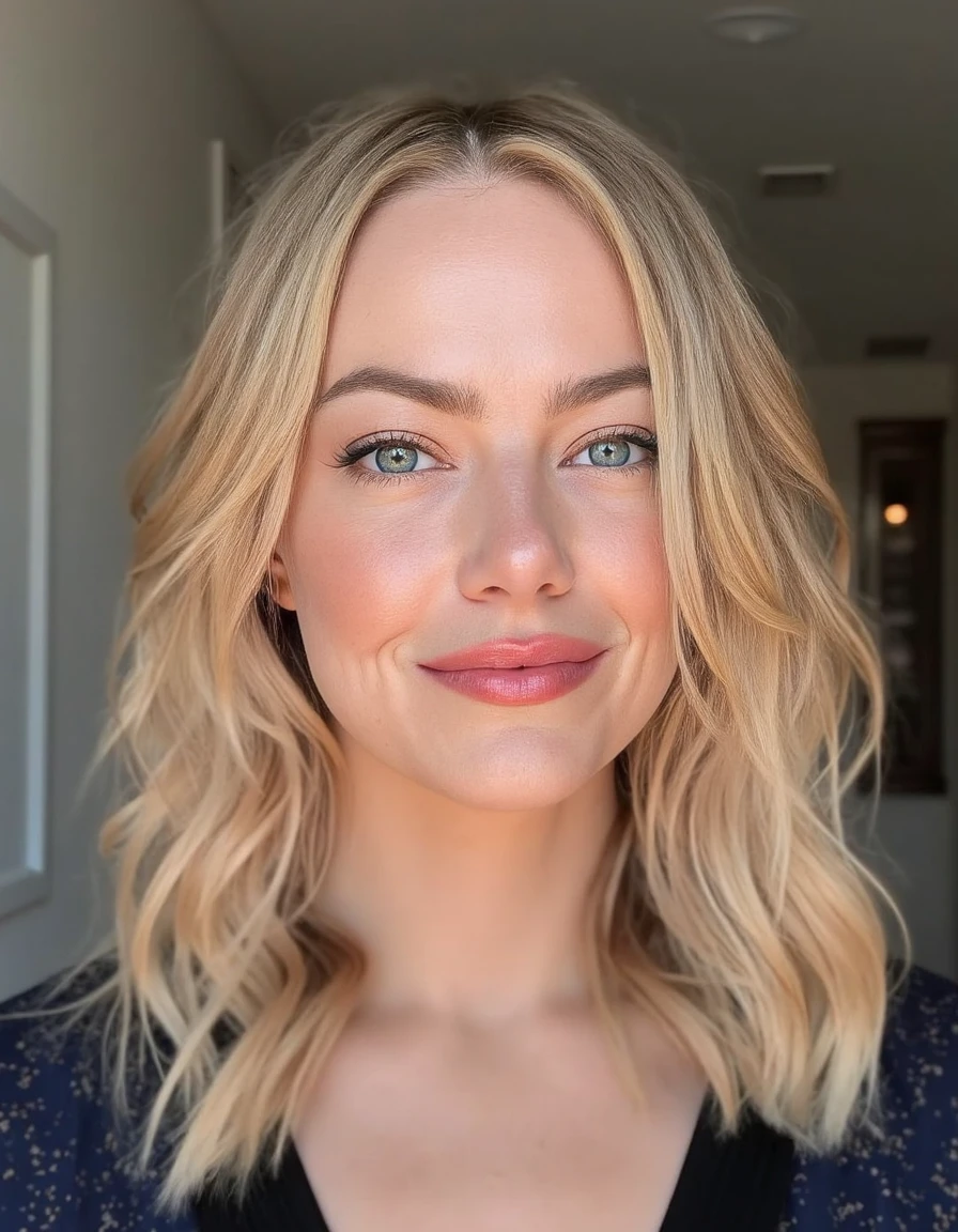 woman, blonde <lora:emmastone:1>