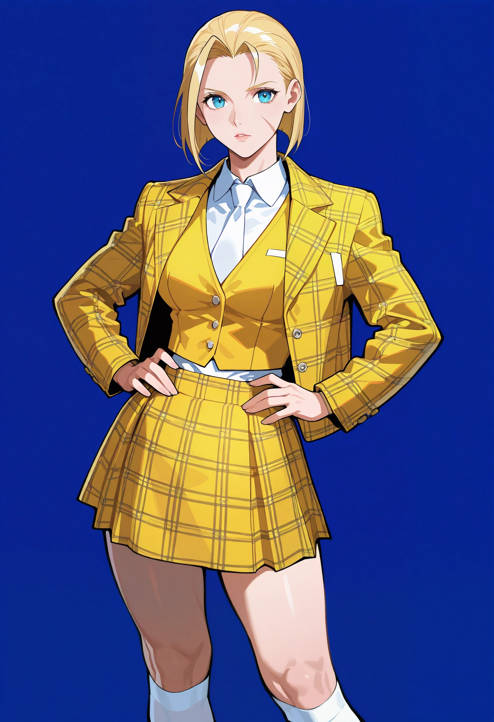 Clueless Plaid Set Illust - yellow