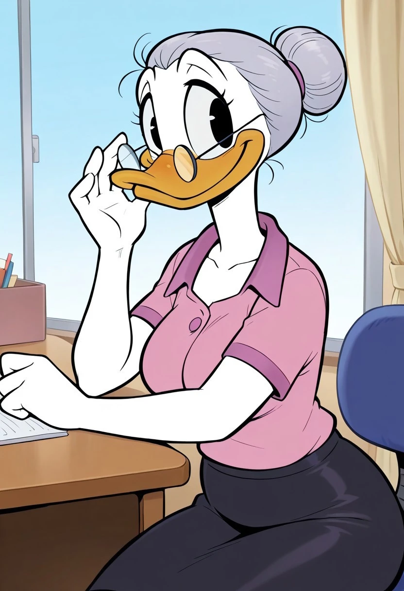 [Pony/Illu] Mrs. Featherby/Quackfaster (Ducktales 1987) Illustrious (V1)