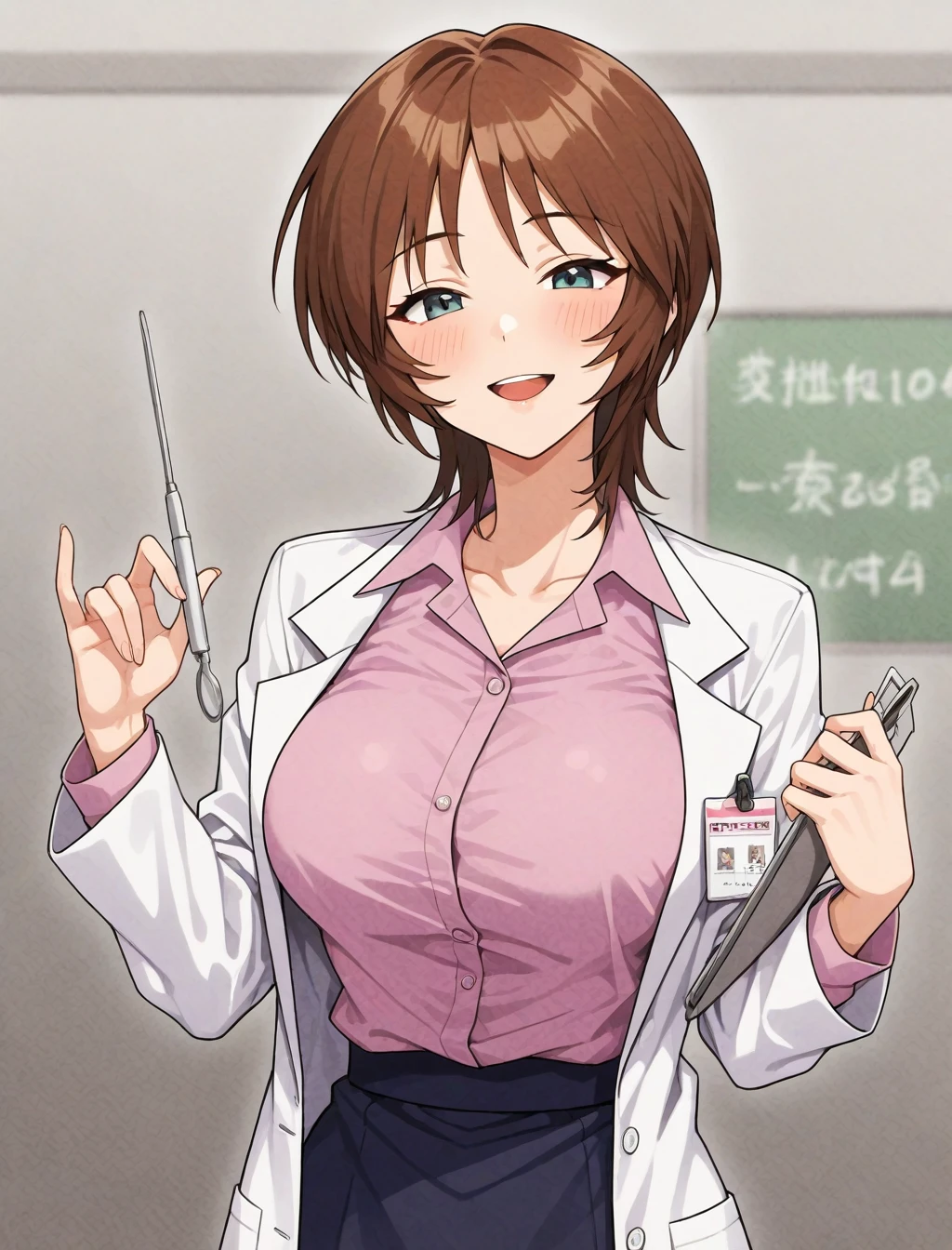 <lora:ikari_yui_XL_illustrious-noob_v1:1> ikari yui, scientist, best quality, masterpiece, high quality,newest, absurdres, highres,incredibly absurdres ,<lora:NoobV065sHyperDmd:1>
