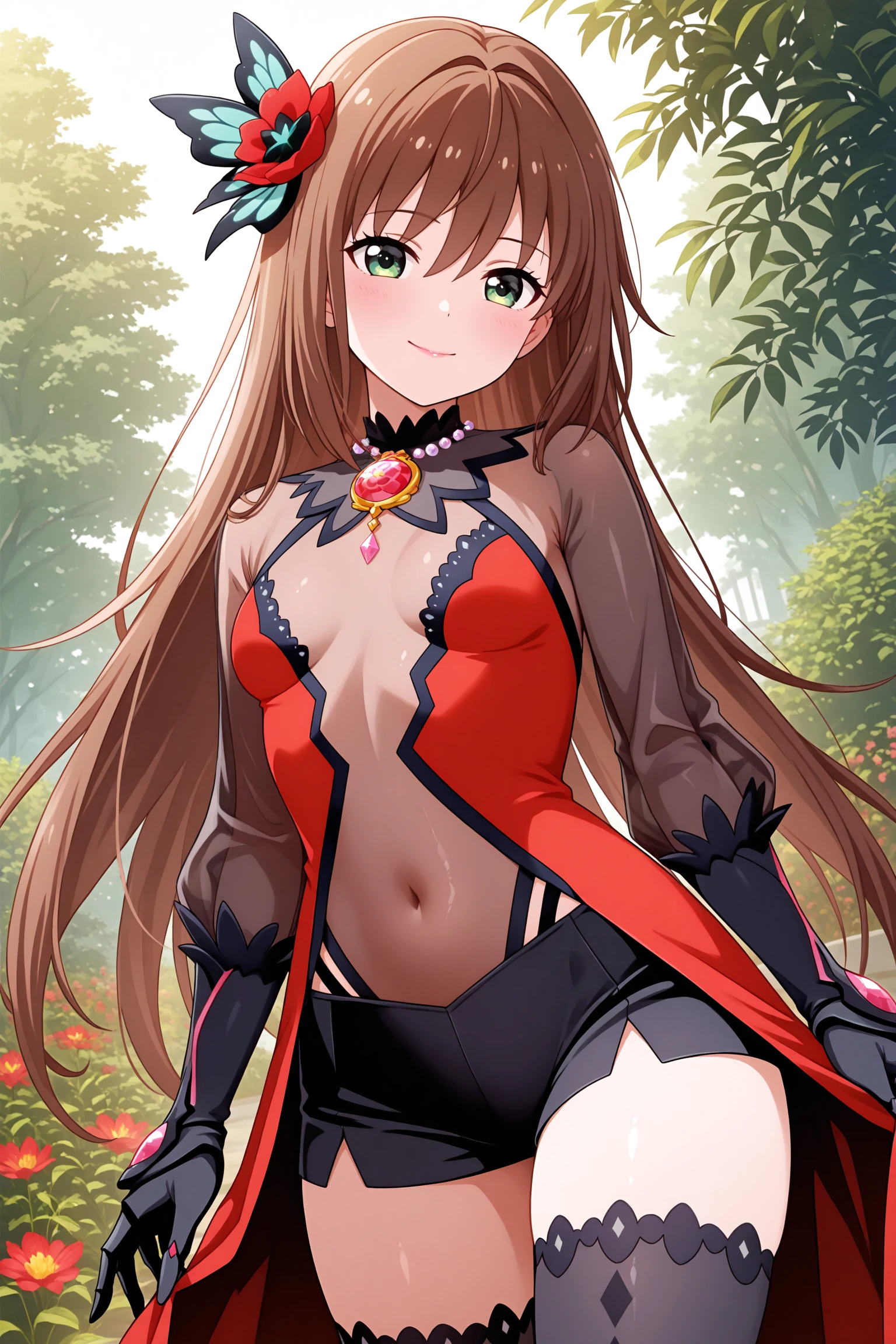 masterpiece:1.5 highest quality:1.5 Sexy Dress:1.3 leotard:1.2 Wet, see-through clothes:1.2 smile:1.2 はにかんだsmile Beautiful waterfront Revealing clothing