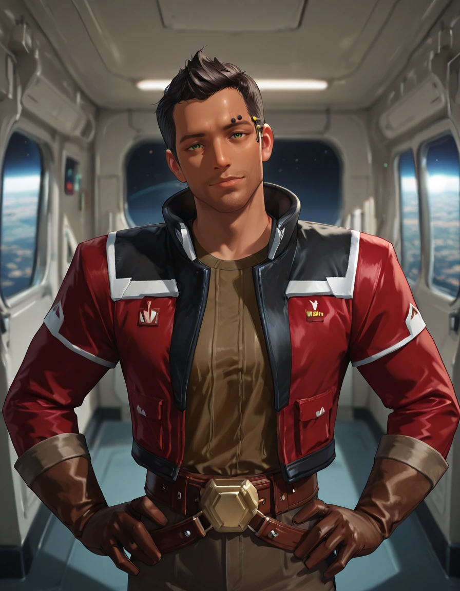 Protagonista humano, 1.87, 26 anos, was born in the constellation of Cytrosgama, filho de Jonh Stryker,  antigo comandante da Generius ender e Ellisa Stryker,  commander of the 1st F Division.I.E(Intergalactic Space Federation).Striking expression lines: As a result of his military career and his responsibilities as an intergalactic commander, Nathan may have striking frown lines around his mouth and eyes, that indicate their maturity and determination.

Nariz reto: Nathan pode ter um nariz reto e bem definido, which gives you an air of confidence and authority.

Olhos escuros: Nathan pode ter olhos escuros e intensos, that give him a deep and serious air.