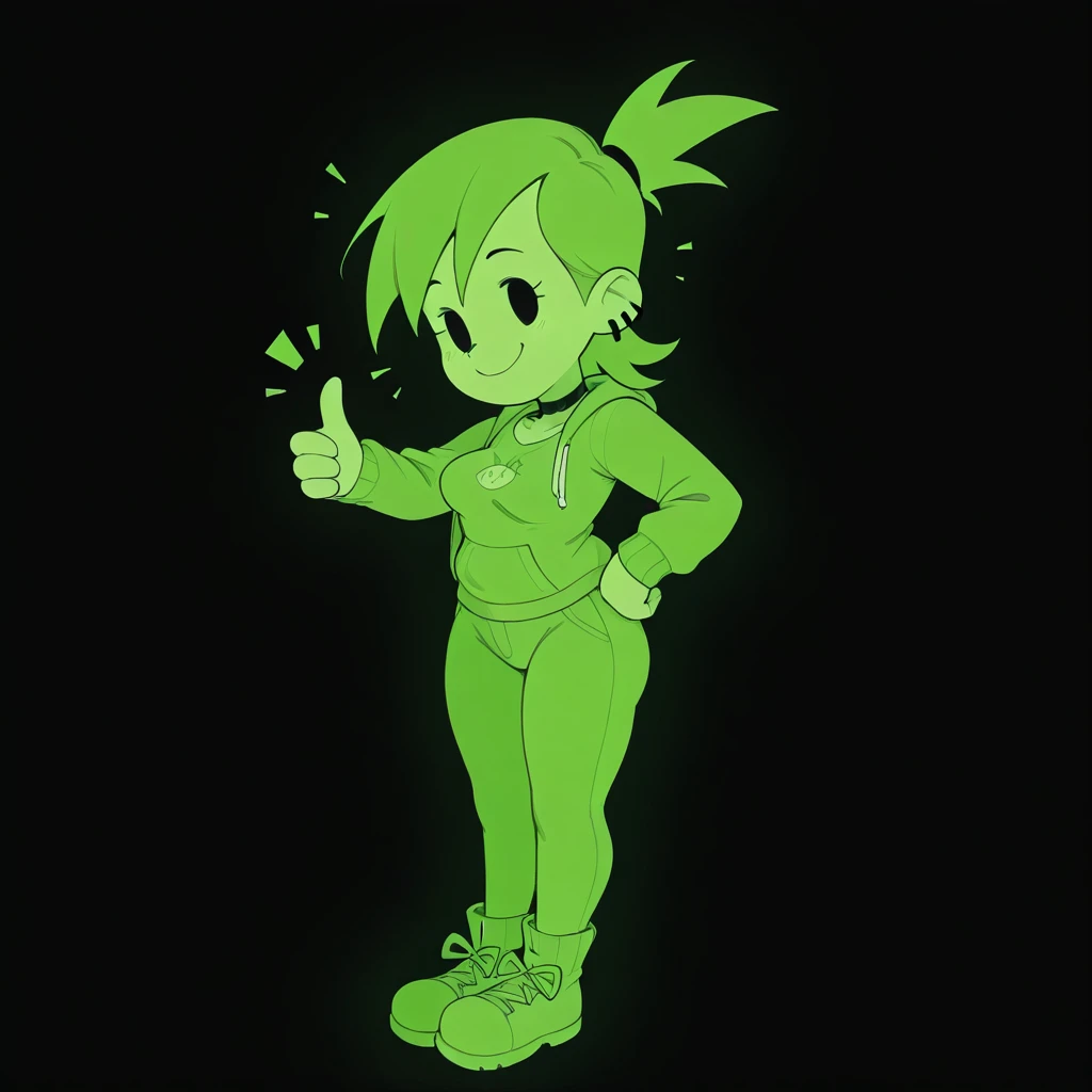 Pip Girl (Fallout UI Inspired Chibi Style) ThirdDinner V1 Illust