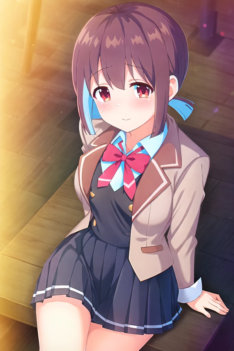 masterpiece, high quality, 1girl, hozuki momiji, seiren uniform