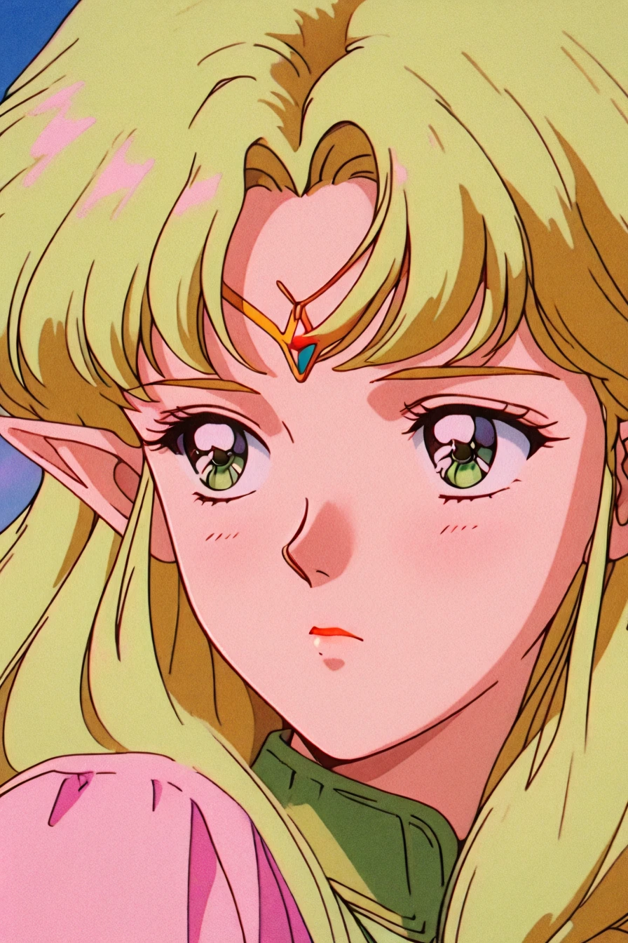 1girl, solo, alone, elf, pointy ears, close up, <lora:retro_lofi_vibe:1>, retro_lofi_vibe, retro artstyle, masterpiece, highres