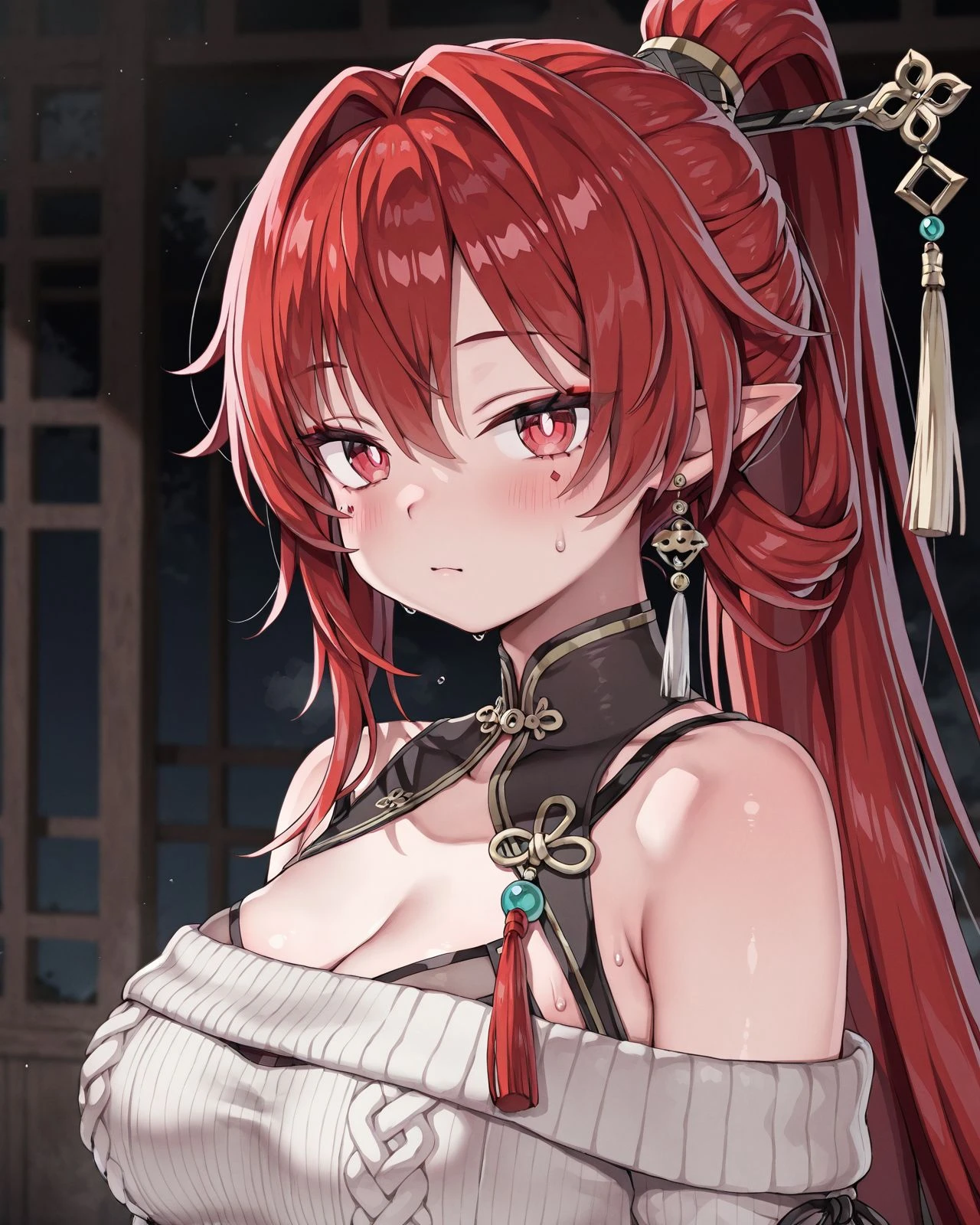 master masterpiece, best quality, High resolution, high resolution, 1 girl, alone, angle from below, skirt,  breasts exposed, シャツを着てないのでbreasts exposed、fluffy chest, cleavage,ぼっ起nipple, 固nipple, プリーツskirt, socks, 黒いskirt, long sleeve, bangs, Black sockss, dress shirt, troubled look,red face, sweaty, soaking wet, See through, thin clothes, 風に舞うskirt, リフトアップskirt,skirtを手で捲り上げて陰毛を見せている、 crotch line, hip line, , beautiful leg line, water droplets running down the legs, Lower body soaking wet, My waist was wet, excessive crotch droplets, Three-dimensional effect of body parts, realistic skin texture, focused on feet, kneel down, spread your knees, bright room, , lighting from below, ,platinum blonde,medium hair,red eyes、I&#39;m not wearing underwear、I&#39;m not wearing a bra、I&#39;m not wearing pants、thin pubic hairは丸見え、nippleも丸見え、No clothes are worn from the chest down、全naked、素っnaked、not wearing any clothes、Stand with your legs straight、I&#39;m not wearing anything on my legs、exposed bare skin、All breasts are exposed、I&#39;m not wearing underwear、skirtを手で上げている、Pubic hair exposed、thin pubic hair、beautiful pubic hair、はだけてbreasts exposed、シャツを着てないのでnippleが丸出し、Breasts are showing、nippleが丸出し、nippleが丸出し、手でシャツを引っ張りnippleを見せている、手でシャツを引っ張りnippleを見せている、手でシャツを引っ張りnippleを見せている、naked、belly button、nipple、胸元をぐっと開いてnippleを見せる、belly button、belly button丸出し、belly button及びnippleが丸出しになっている状態