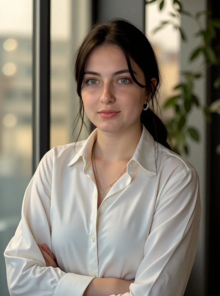 ((Mejor calidad)), ((Obra maestra)), (detallado), Isabel Diaz Ayuso, secretaria, minifalda.