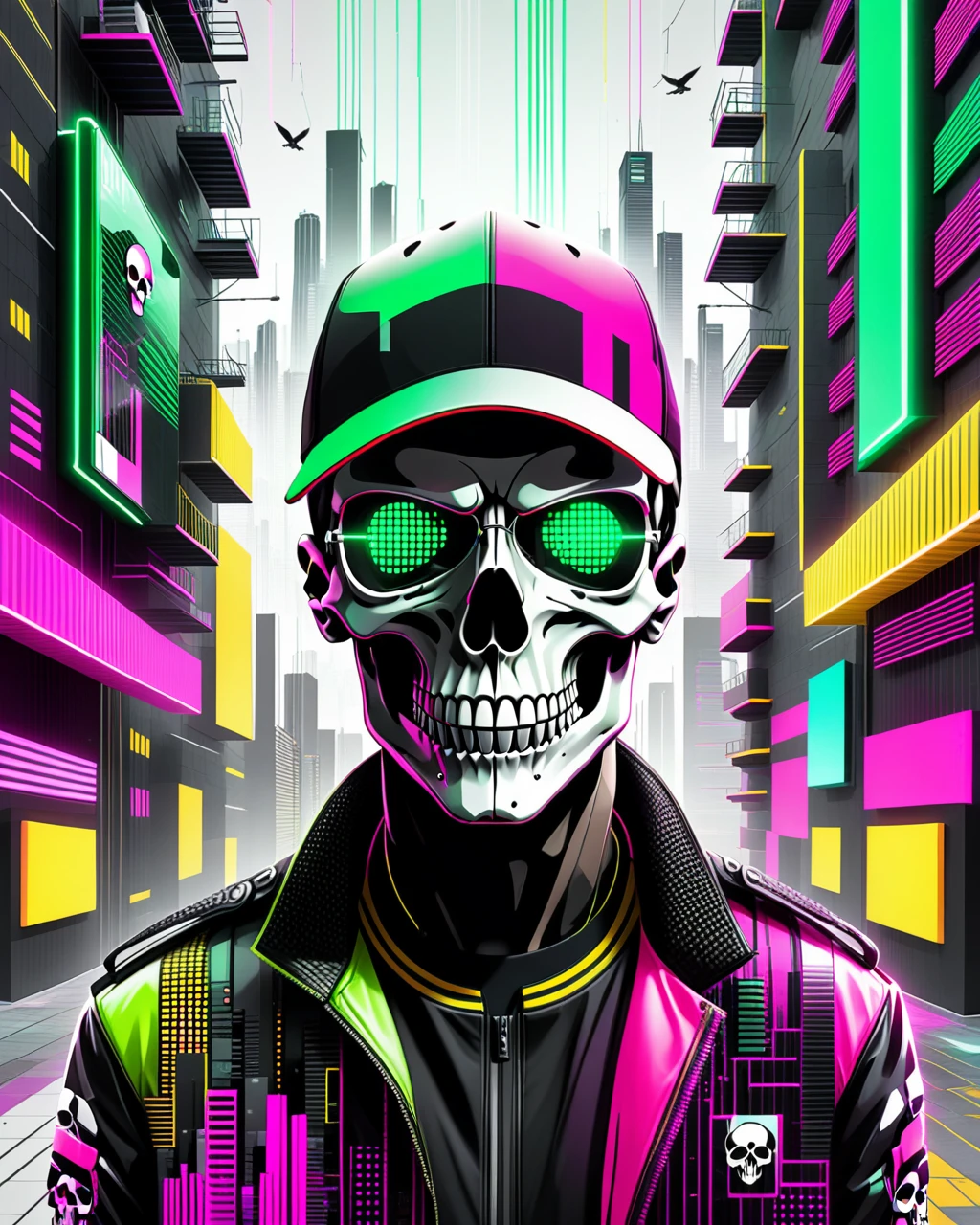 DP Digital Neon Glitch SDXL & Flux SDXL
