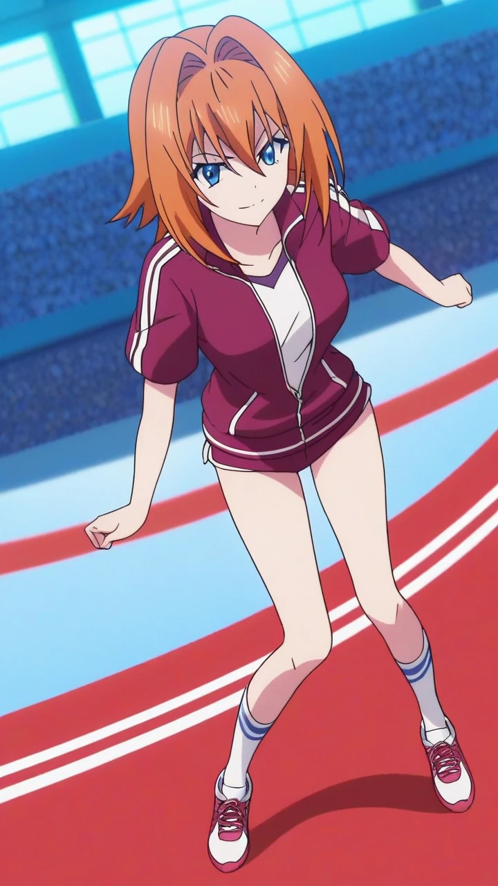 (Moe、Moe:1.10)、Very detailed、konoe、Standing、School、uniform、Gym suit、smile、Kick、Lift your legs、Closed Mouth、One Girl,Absolute reference to the center、4K,8K、Jersey、sweat、 Perfect lighting, Extremely detailed CG、High resolution、超High resolution、Physically Based Rendering(Genuine、Realistic、Realistic)、Cowboy Shot、(Anime illustration style:1.2)、Raising his leg