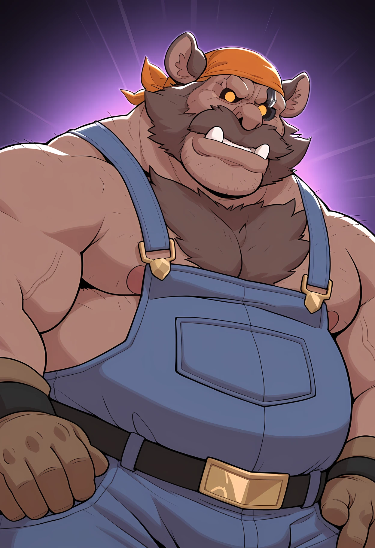 Old goblin, muscular,big body,muscle goblin,old goblin