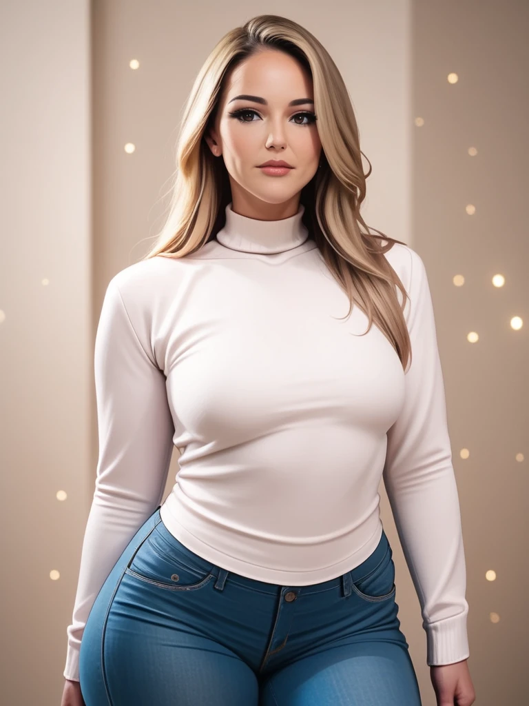 score_9, score_8_up, score_7_up,detailed, cinematic, focus, realr1ss, riss dubois, <lora:RealR1ss-pony:1>, 1girl, solo, sweater, denim, jeans, wide hips, realistic, long hair, blonde hair, focused, huge ass, analog, velvia, bokeh, portrait, close-up, face focused