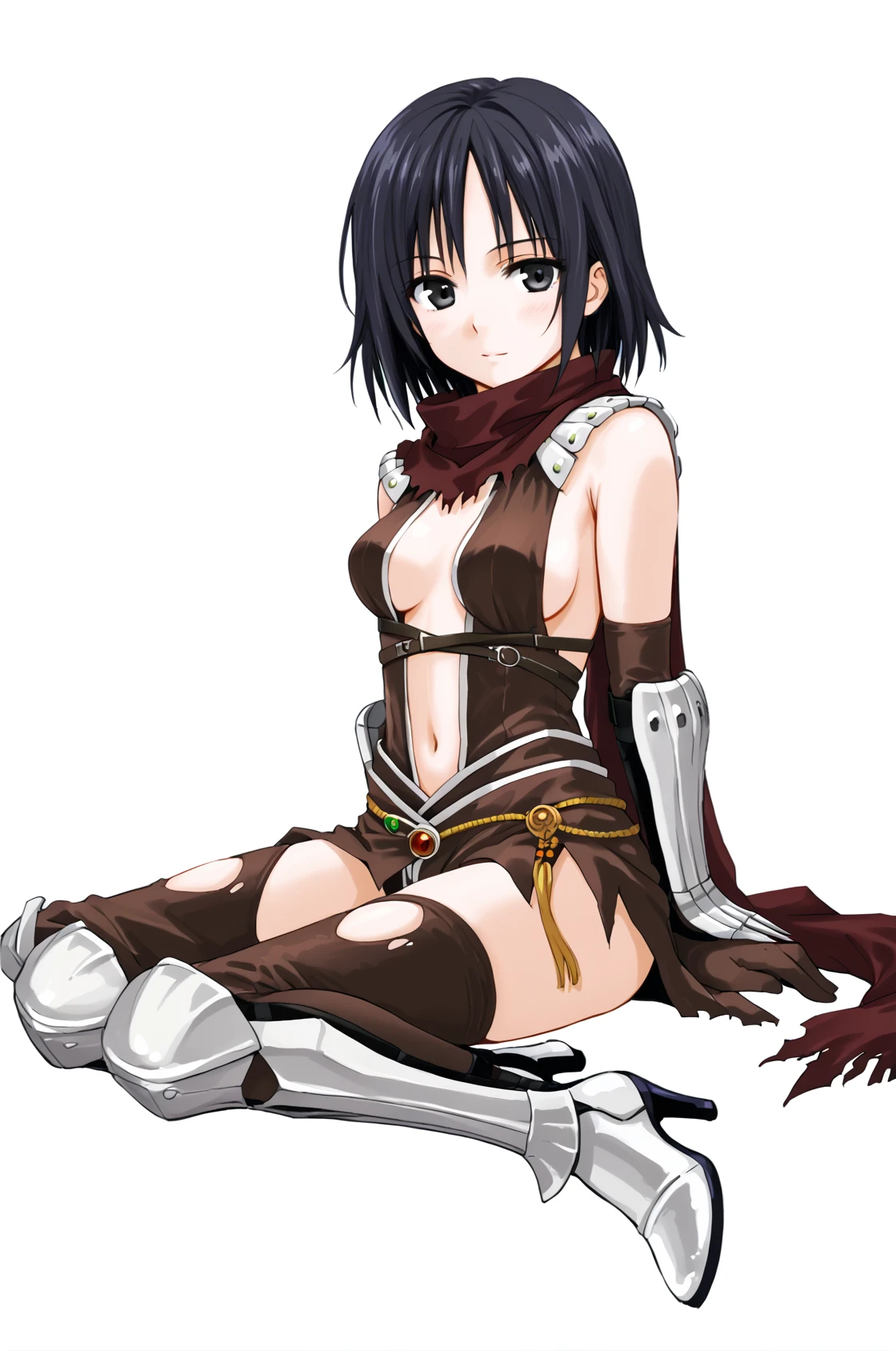 (Very detailed CG ユニティ 4k 壁紙),(masterpiece),(Highest quality),(Very detailed),(Best illustrations),(Best Shadow),(Absurd),(Detailed Background), Misaki Ayuzawa, One girl, alone, Maid clothes, Day, Black Hair, Long Hair, Brown eyes, (((Chain Lead、Animal Collars, chain leash, collar, viewer holding leash, medium breasts, On all fours, Put your hands together))),