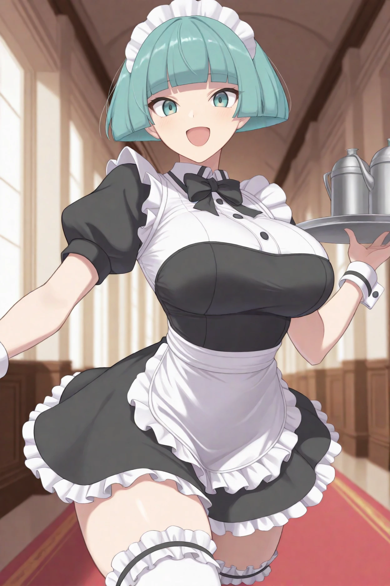 Rem from Re:Zero、light blue hair、short hair、table top、High resolution、many girls multiple girls、large crowd、lots of cute girls、big and full breasts、naughty body、See-through、throw、、whole body、Are standing、Look up at me、confused face、blush、embarrassing、Excited、white breath、black pantyhose、female shape'Private parts are clearly visible、I can see your nipples、white shirt、navy check skirt、micro mini skirt、very short skirt、bakery、Outside the store、spring、Cherry blossom trees、SakuraFubuki、Many people々々々々々々、in the crowd、bare chest、show your chest、while holding the tray、place the chest on the tray、Upper grade、A lot of milk comes out from the nipples、Breast milk gushes from the nipple、cat ears maid clothes、blue gingham maid outfit、bangs that cover one eye、pink hairpin、whole bodyポートレート