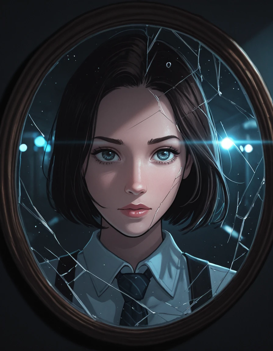 masterpiece, best quality, <lora:DirtymonkeyQuiron_illus:1> dirtymonkeyquiron,
shattered mirror, reflect, girl's face, cinematic shot + dynamic composition, incredibly detailed, sharpen, details + intricate detail + professional lighting, film lighting + 35mm + anamorphic + lightroom + cinematography + bokeh + lens flare + film grain + HDR10 + 8K + Roger Deakins, ((cinematic)),,