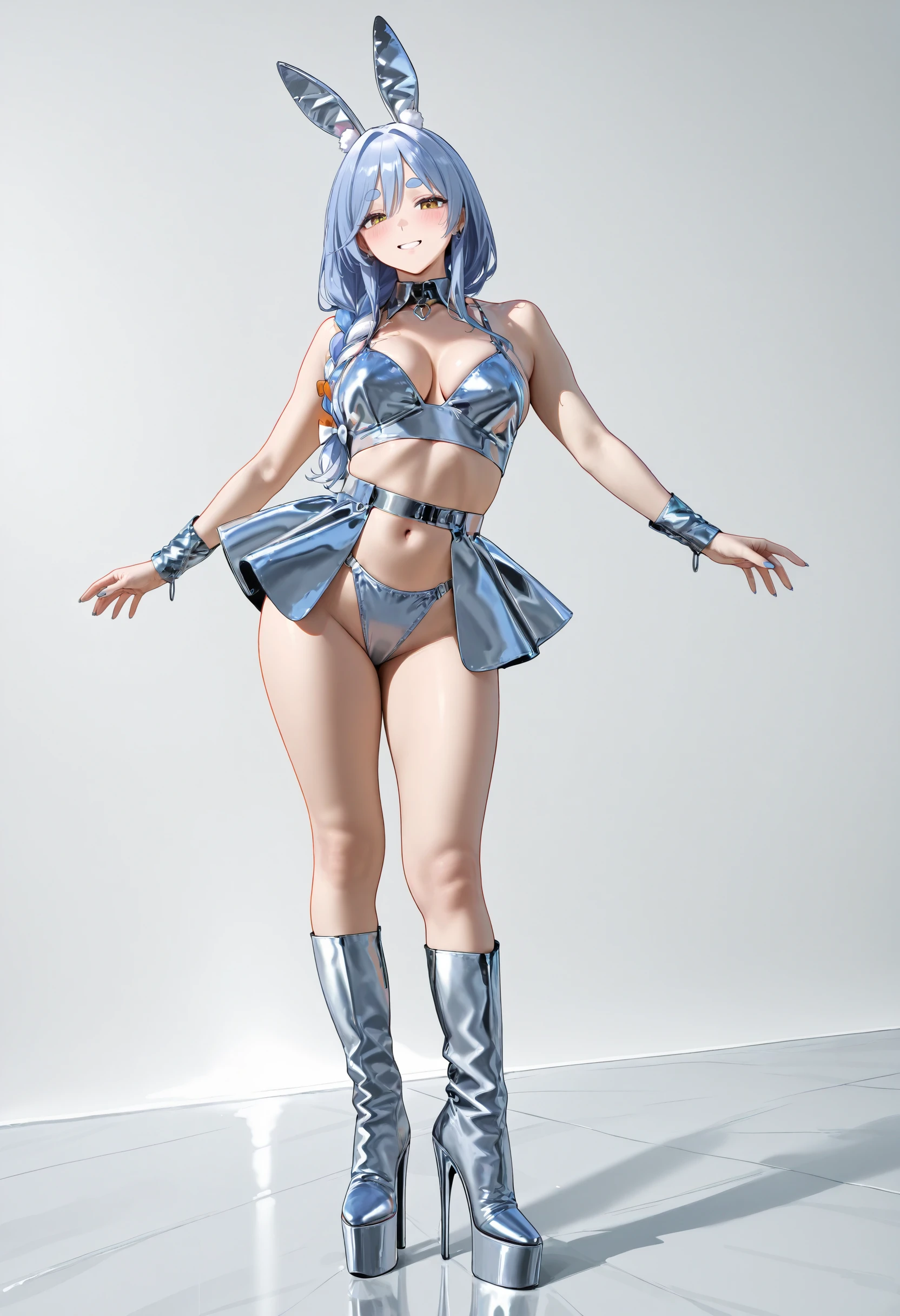Futuristic Silver Set Illust