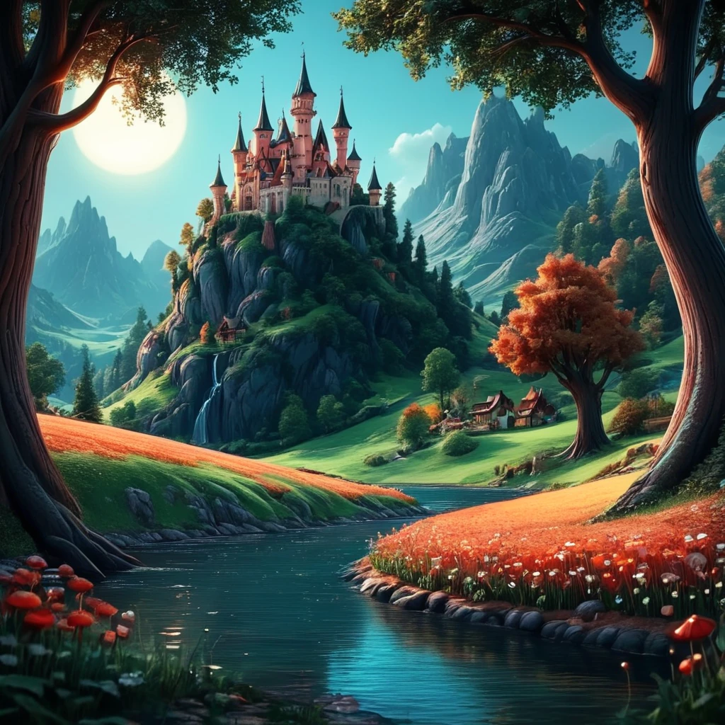3D Fairytales, Landscape <lora:3D_FairytalesSDXL:1>