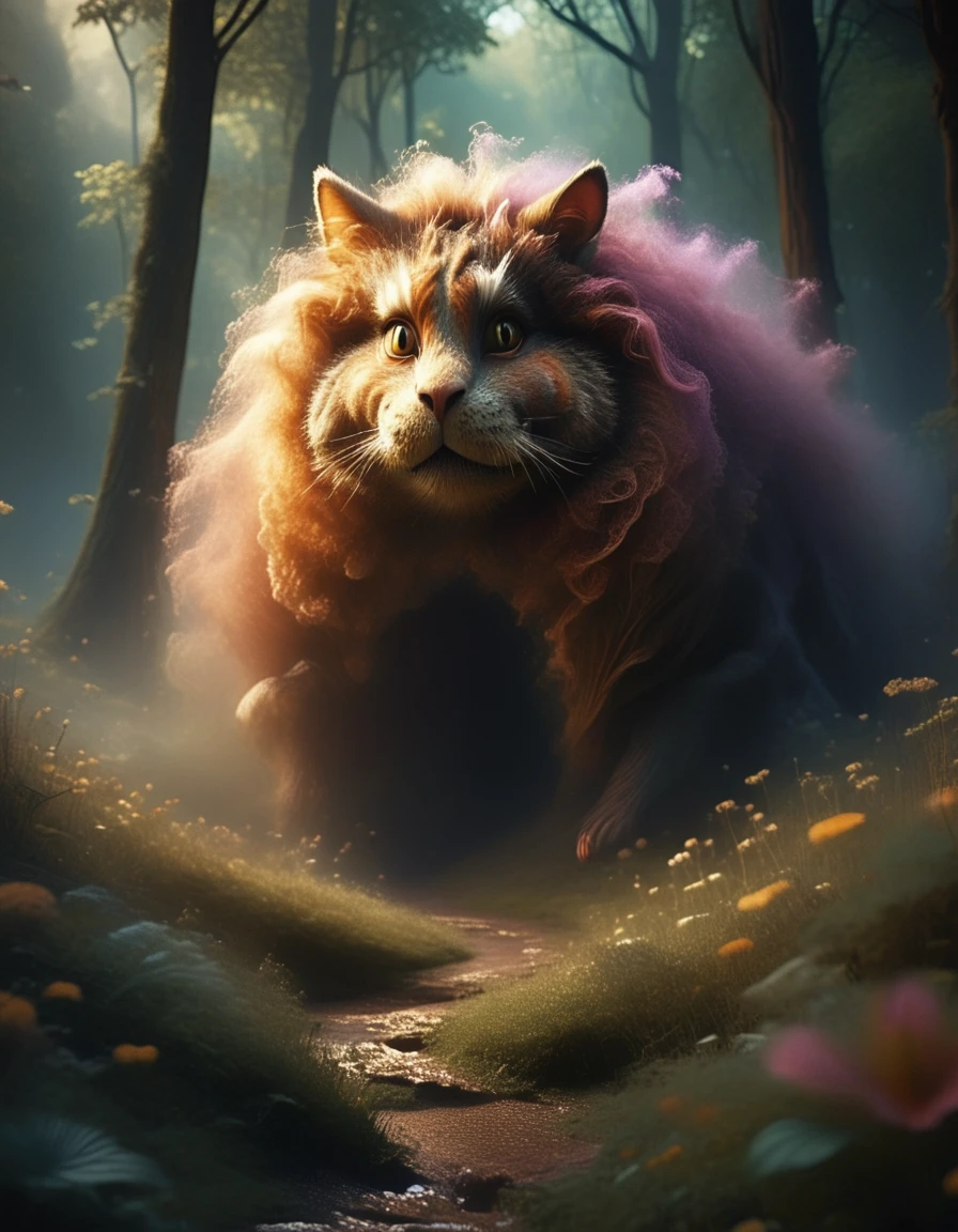 mesmerising, dreamy, ethereal, forest scene, alicestyle, <lora:AliceInWonderlandStyleV1:1.5>