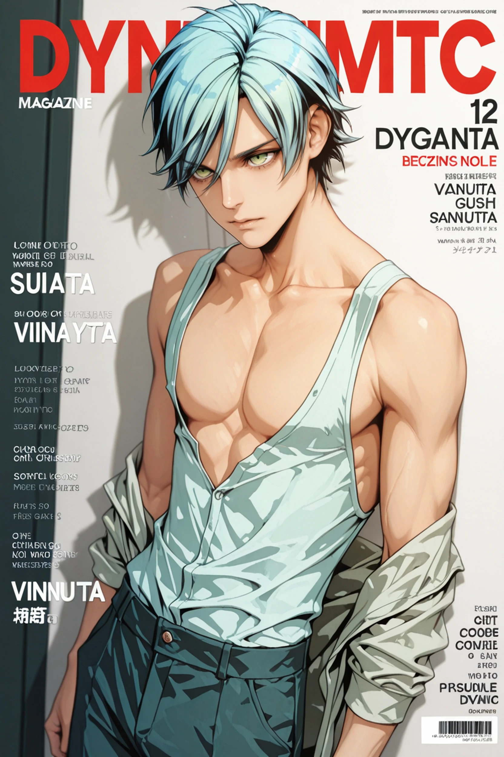 ((work of art, best qualityer)), 1 young boy, (mature man:1.4), 130 mmf1.4 lenses, 1 young boy, standing alone, pointy ears, heart-shaped pupils, From  above, demon boy, big pectorals, saturados, colorfully, multicolored hair, silver hair, hair blue, multi colored eyes (((1boy))), ((toned)), male focus, Masterpiece artwork, high qualiy, (Masterpiece artwork:1.2), (best qualityer:1.2), shining skin, realisitic, ornate, intricate, ((blackquality hair)), (short hair), blue colored eyes,bangss, hair between the eyes, chic, looking_at_viewer, holding_fan, red_eyeliner, FH, crazy eyes, gazing at viewer, constricted pupils, dynamic pose, (shadows cast over the face:1.3), dark bedroom, shadow room