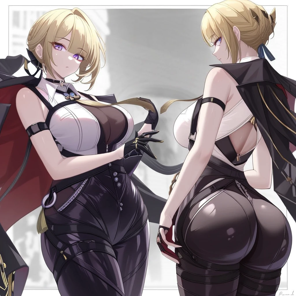 a girl in super sexy lingerie, showing her tits, with a huge ass, doing aegao, with a green background