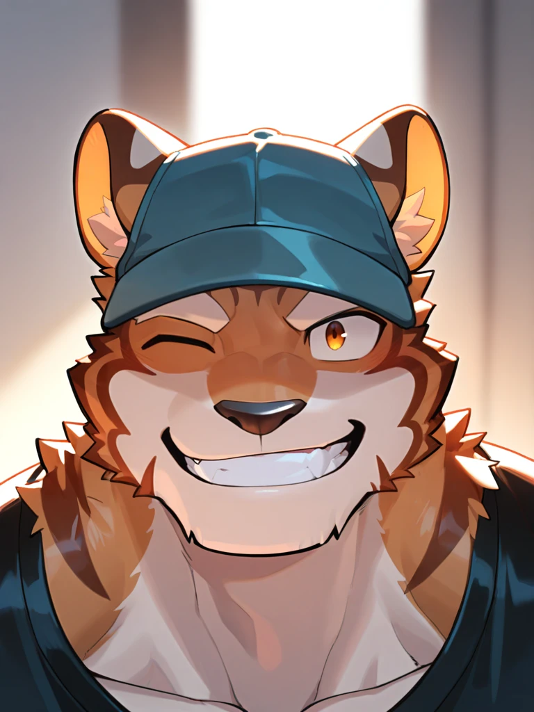 Five night at fready game, character foxy is male have red fur Wear an black eye patch, having ????? by a fat human old man 