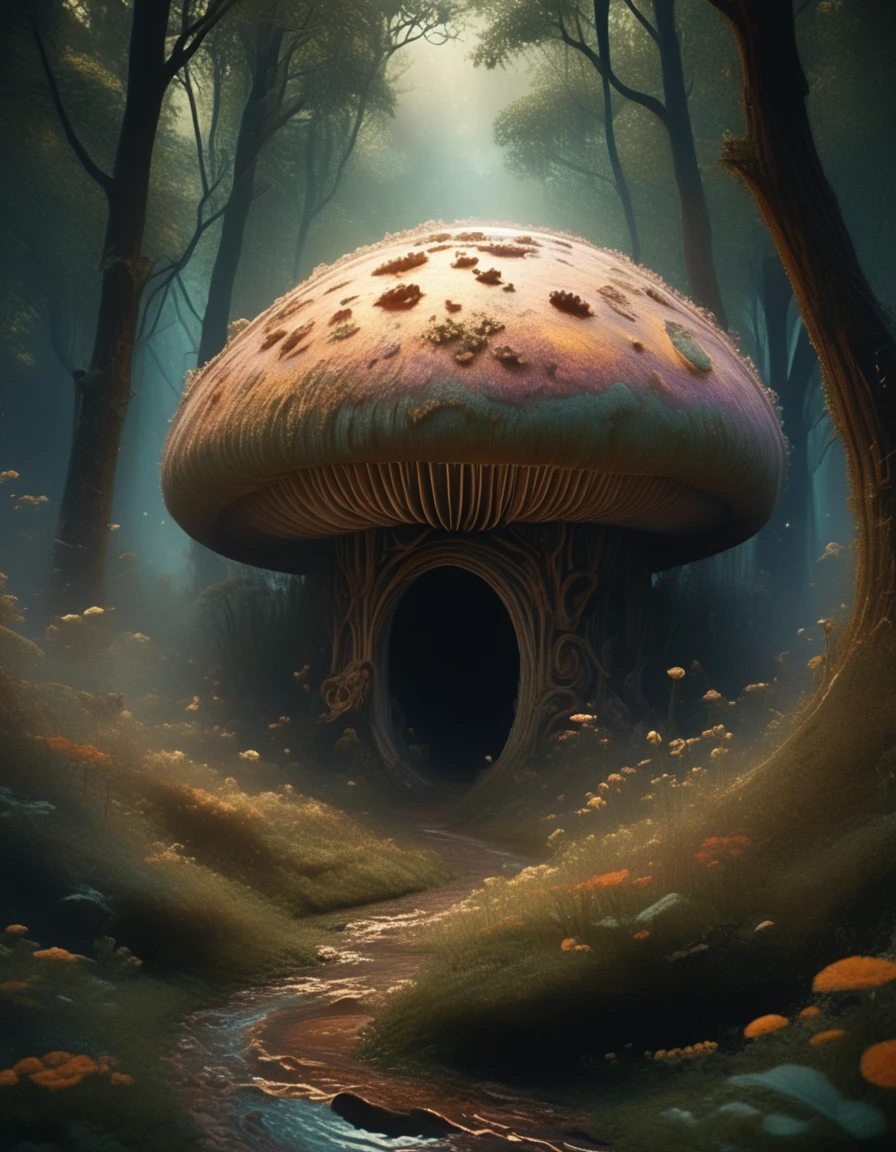 mesmerising, dreamy, ethereal, forest scene,  alicestyle, <lora:AliceInWonderlandStyleV1:1.5>