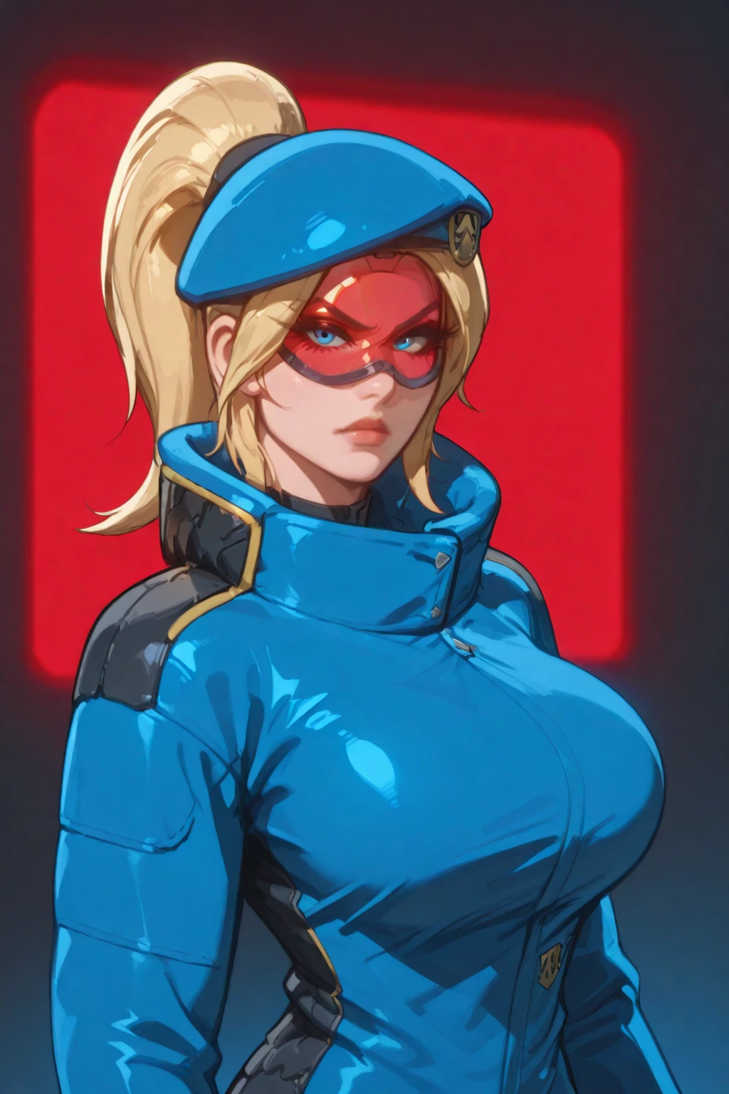 best quality, Saber big breasts German fascist officer Bodysuit mask