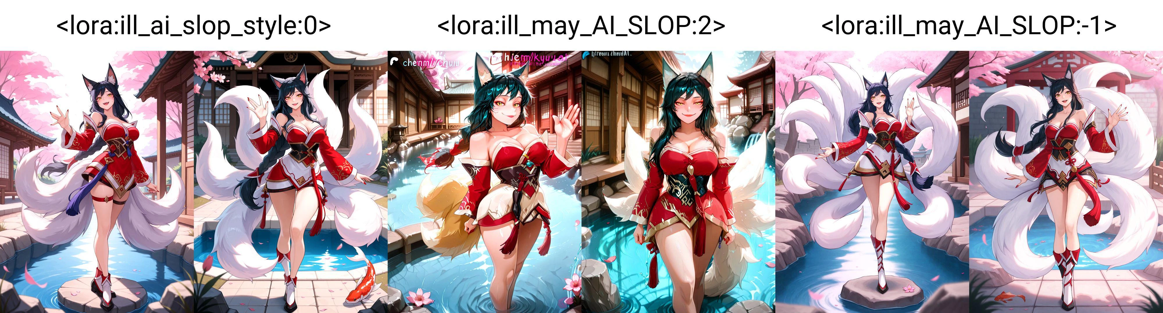 Slopslayer Lora - shiny horrible average ai style to put in negatives v1.0