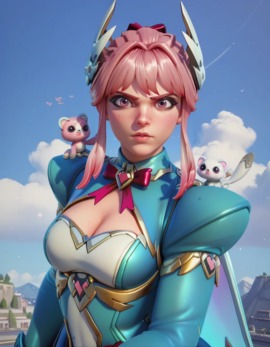(1 girl, Alone, Masterpiece, 4k, Best Quality:1.2, (cowboy shot), Best Quality:1.2, good hands, showy, (perfect hands, perfect anatomy)),
utaop, headphones,blush, White dress, fur over one, red and white hair, multicolor fur, High average,
((medium breasts, big hips, looking at the viewer)),
((simple background, White background)),