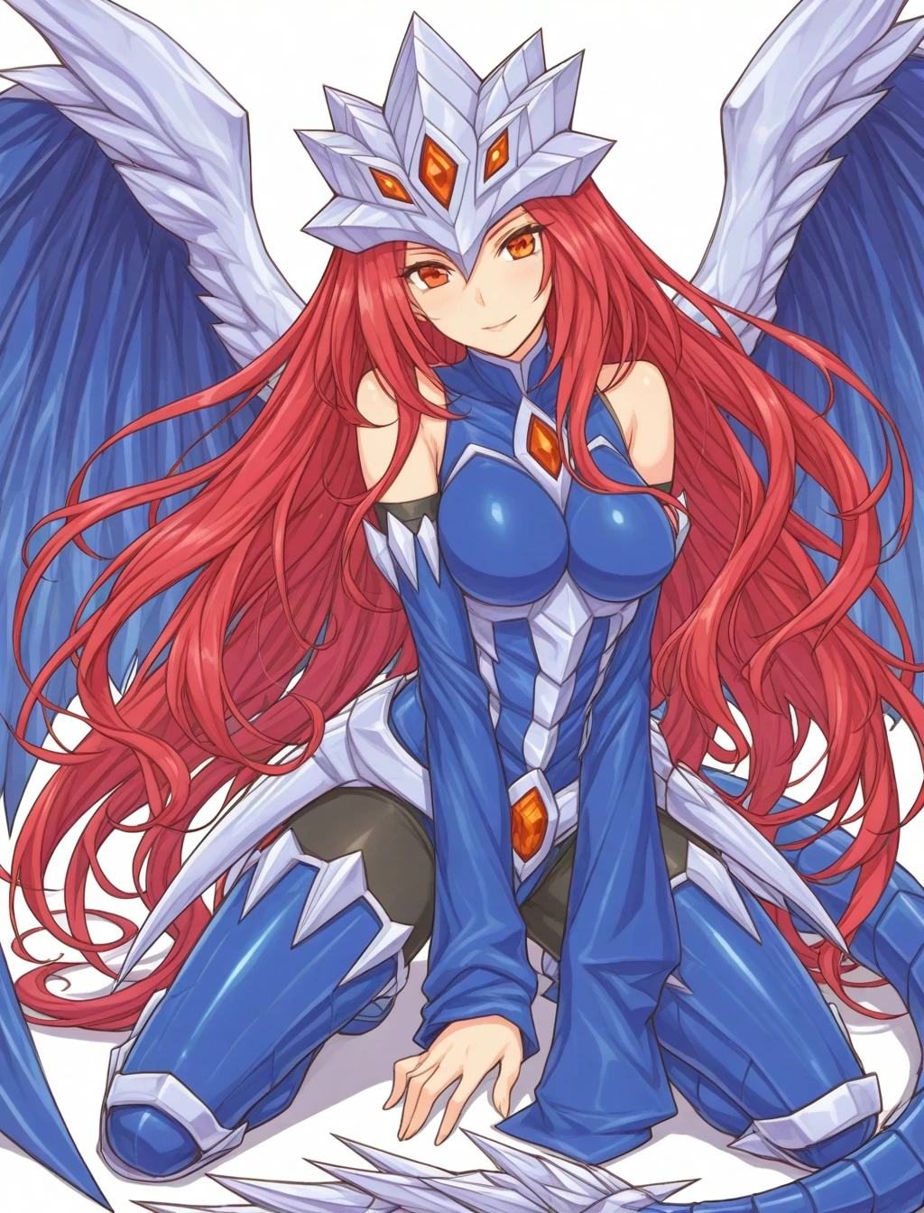<lora:nekroz_of_gungnir_XL_illustrious-noob_v1:1>1girl, nekroz of gungnir, kneeling,, best quality, masterpiece, high quality, highres, absurdres ,<lora:NoobV065sHyperDmd:1>