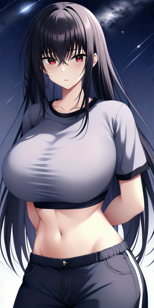 masterpiece, Highest quality, night, outside, One Girl, White shirt,Big  hidden under shirt, Plump, Transparent nipples, Shorts, Put your hand in and grope your crotch, Super detailed