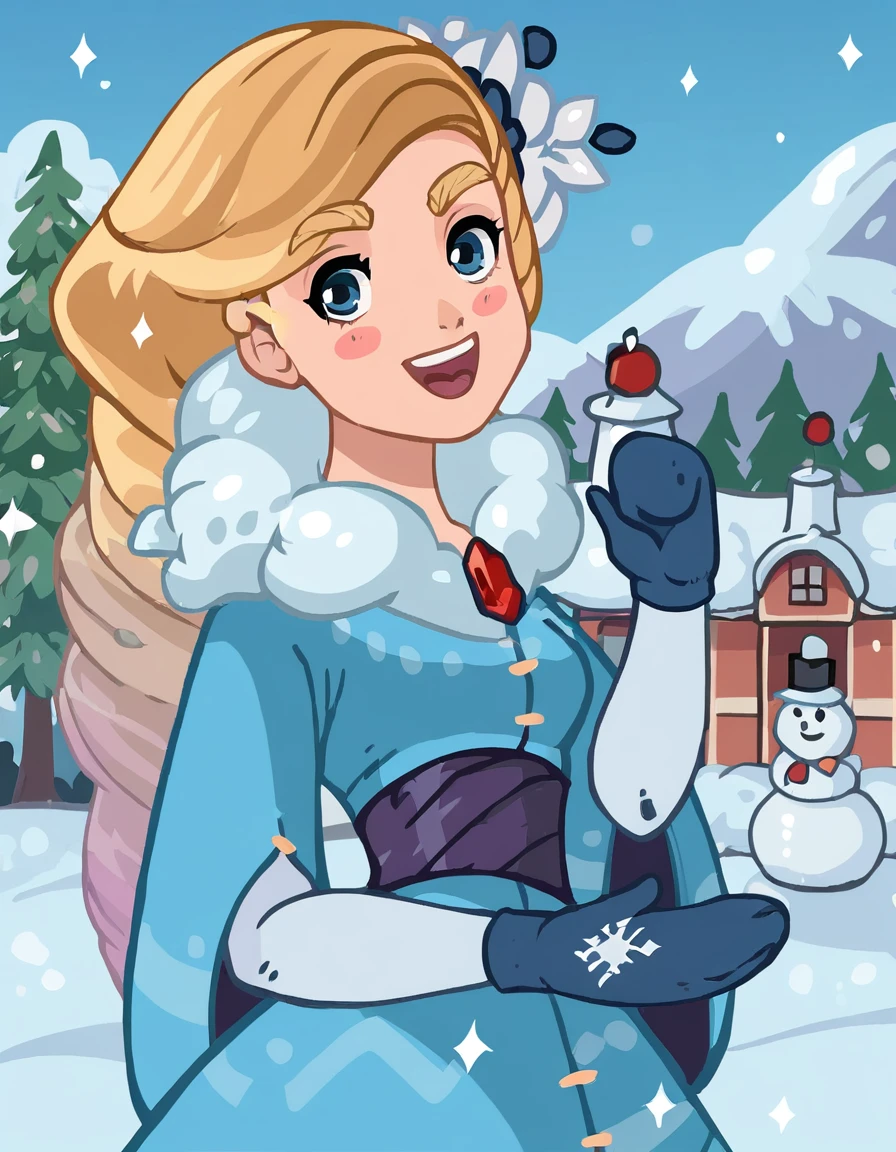 VK stickers Snegurochka/Snow Maiden | ВК стикерпак Снегурочка v1.0