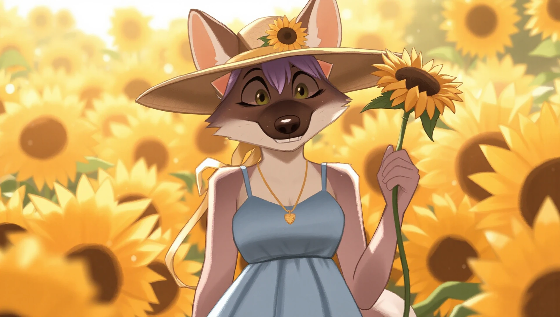 A simplistic furry style FLUX