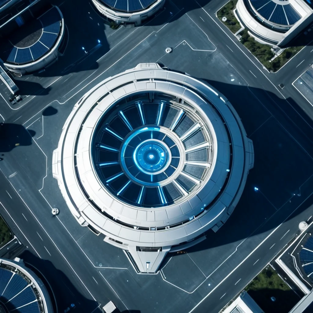 cinematic film still of <lora:Solarpunk style xl v1:0.8>
from above cinematic Solarpunk style, Anno 2070 a futuristic building with a blue and white design, sci fi style, futuristic style, perfect image, perfect body, perfect anatomy, sharp image, detailed image, high quality cinematic photography, dramatic light style, cinematic background, cinematic contrast, cinematic saturation, cinematic film color style, visual artistic composition style, sad expression, cinematic Solarpunk style, simple background, grey background, gradient background, sparkle, no humans, light particles, still life, water, science fiction, blue theme
, shallow depth of field, vignette, highly detailed, high budget, bokeh, cinemascope, moody, epic, gorgeous, film grain, grainy