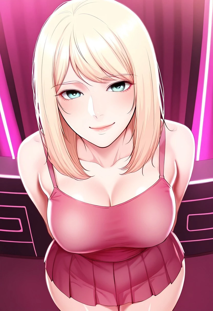 4K, Masterpiece, highres, absurdres,natural volumetric lighting and best shadows, deep depth of field, sharp focus, soft delicate beautiful attractive face,vandread,blonde Nadia with sunglasses and a choker , vandread drawing style, <lora:Dita:0.25> <lora:Nadia:0.35> <lora:zeronis:1>