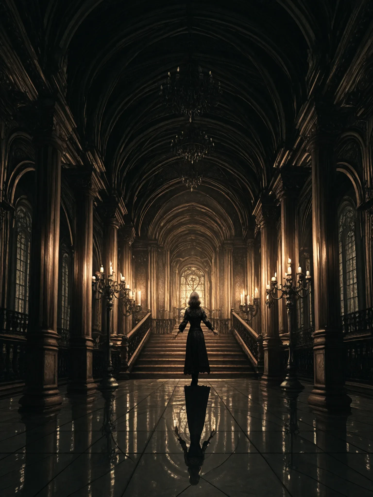[Capcom] Resident Evil 1 Remake Mansion Entrance Background Illustrious v1.0