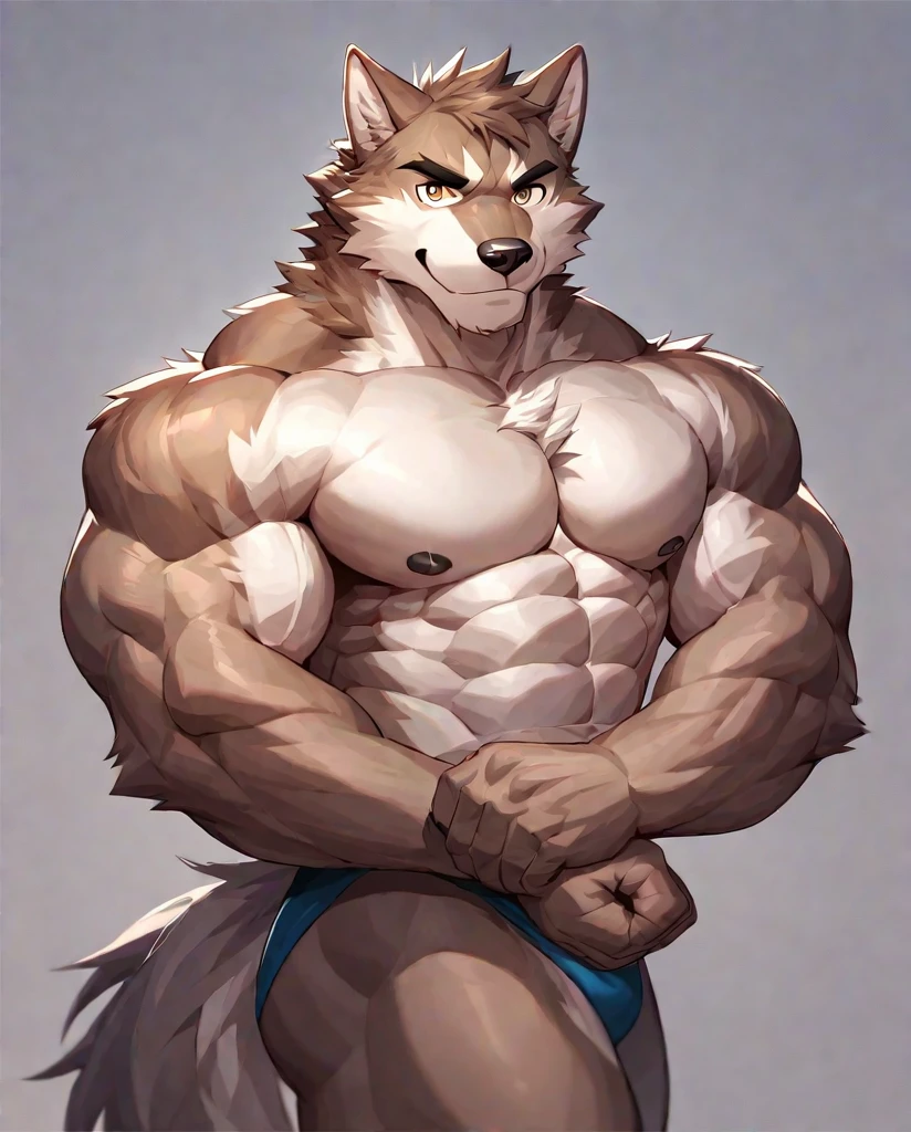 Bodybuilder Side Chest Pose Pony v2