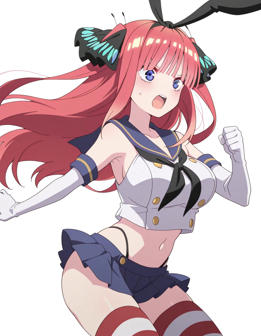 sillplain, sill plain, very long hair, blue eyes, pink hair,
masterpiece, best quality, highly detailed, a anime girls in sailor uniforms with a gun posing for a picture,
evil smile, smile,black_serafuku, ecchi anime style, anime girls , (nsfw) not safe for work,
ecchi style, ecchi, shipgirls, digital anime art!!, high school girls, holding a gun, hold a gun, anime style 4
k, micro skirt, exposed belly, exposed navel, exposed midriff,
exposed lower belly,school, classroom