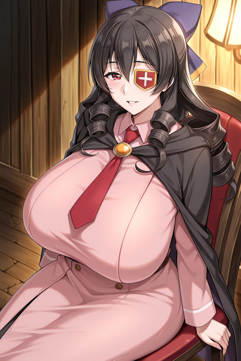 Mulher pregnant com vestido roxo gigante, high qualiy, awardwinning, high resolution, 8K , standing alone, 1woman, from the front, ow, milfrple cropped hair, blue colored eyes, long cloak decotado , tall woman, 29-years-old, milf, cunear body, massive huge tits, huge , big-ass, pnant, caberoxo, long cloak, hinterland, dress covers the legs, seducing gaze