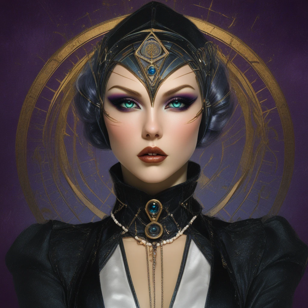 Arcane Decopunk Fantasy, Portrait