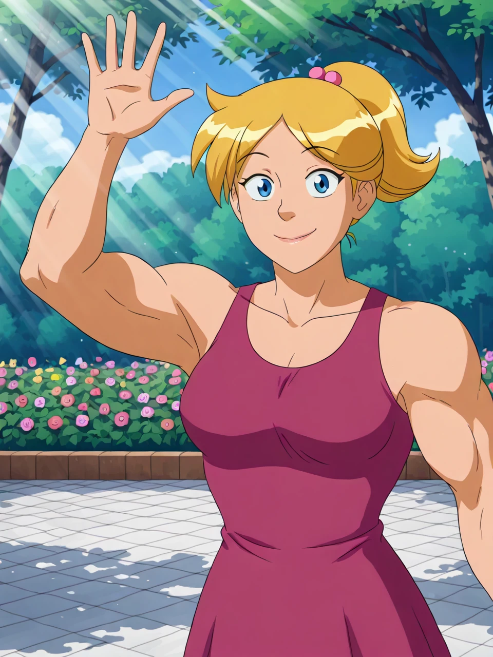 Muscular Clover (Totally Spies!) IllustriousXL IllustriousXL