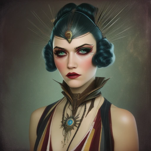 Arcane Decopunk Fantasy, Portrait