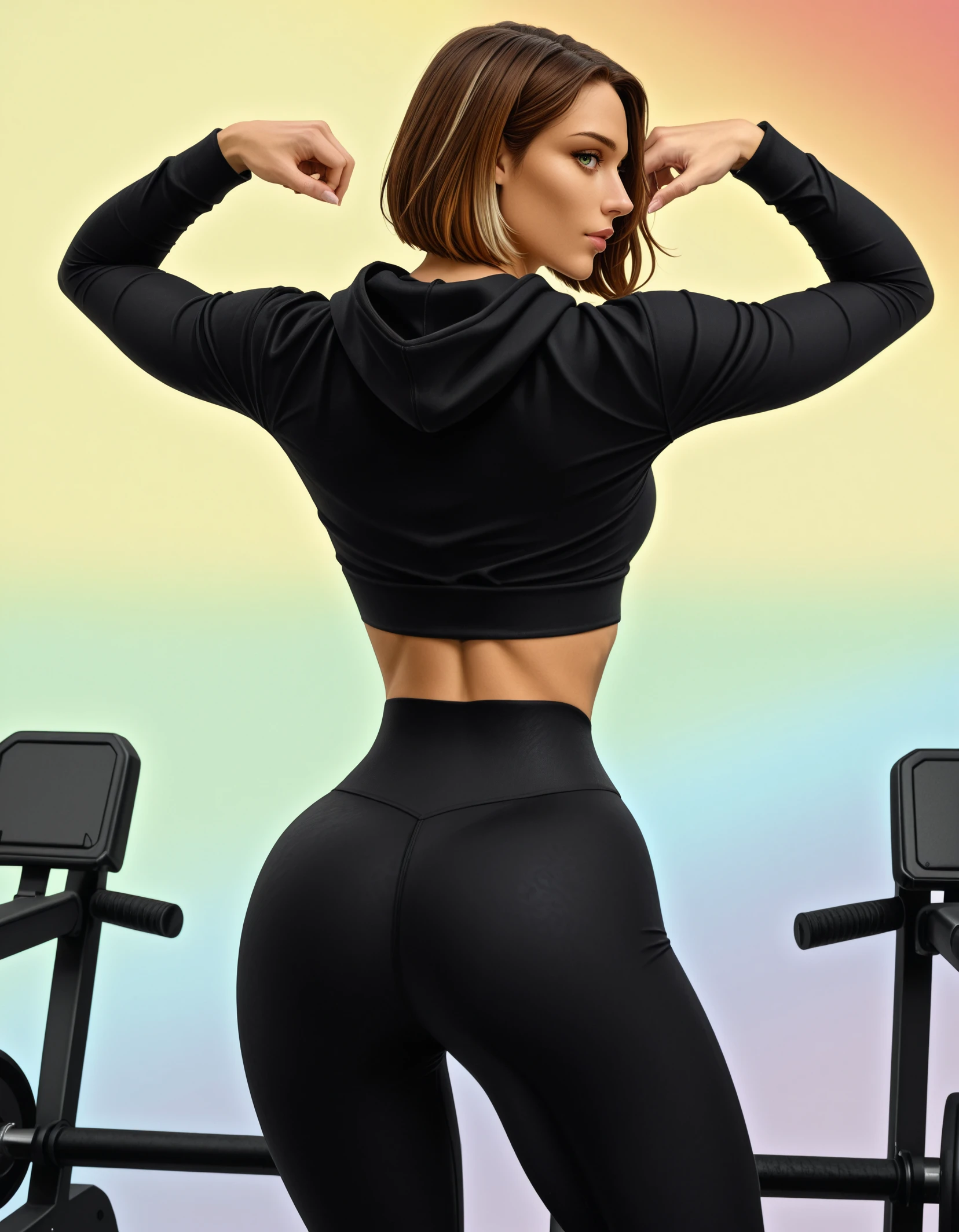 (8k, RAW photo, best quality, masterpiece: 1.2), (realistic, photo-realistic: 1.37), 1girl, professional lighting, photon mapping, radiosity, gym, big butt, inside the plane, wearing red knickers and red bra,