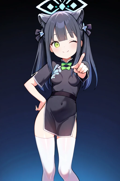 Detailed Background, masterpiece, Highest quality, smile, ornament, Sheer black camisole summer mini dress, Portraiture, Yellow Neon, graffiti, dark, night, Glowing Eyes, Black light((Toddler girl))　((5 years old))((naked))　((nsfw)(Clothes open to reveal breasts))((Her clothes open and her vagina is visible))