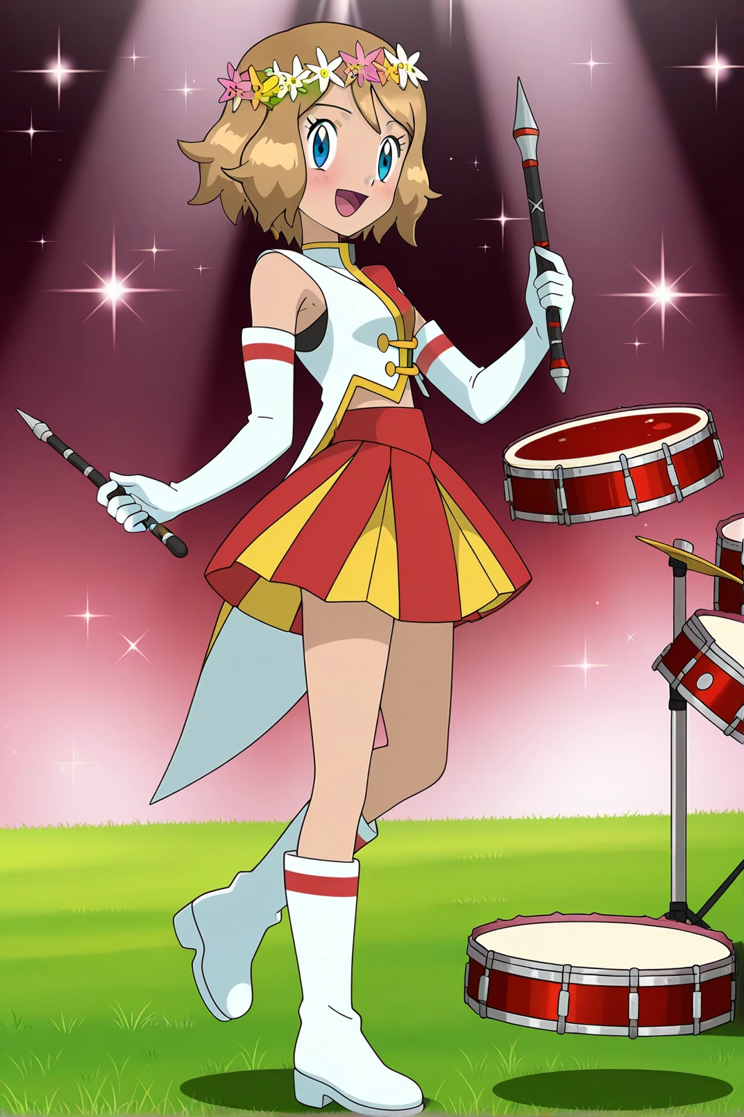 Serena DoriDori Cheerleader Outfit - Pokemon | PonyXL Illustrious
